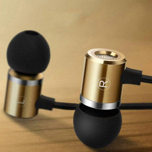 PTron Unison In Ear Headphone With Noise Cancellation For Smartphones (Gold)