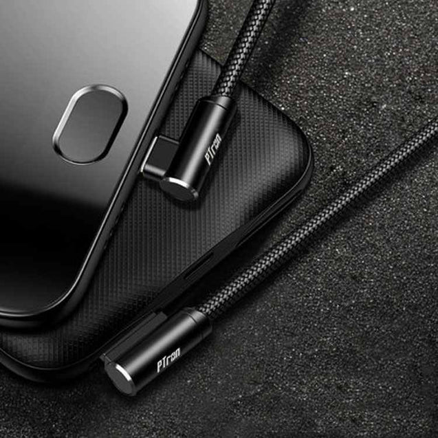 PTron Solero USB To Micro USB Data Cable - L Shape Sync Charging Cable For All Android Smartphones