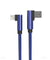 PTron Solero USB Lightning Cable - L Shape Design Sync Data Cable Charger For iOS Smartphones (Blue)