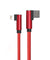 PTron Solero USB Lightning Cable - L Shape Design Sync Data Cable Charger For iOS Smartphones (Red)