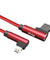 PTron Solero USB Lightning Cable - L Shape Design Sync Data Cable Charger For iOS Smartphones (Red)