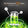 PTron Avento Bluetooth Headphones In-Ear Wireless Headset For All Smartphones (White)