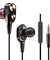 PTron Boom Evo 4D Headphones Deep Bass Stereo Wired Headset For All Smartphones (Black/Gold)
