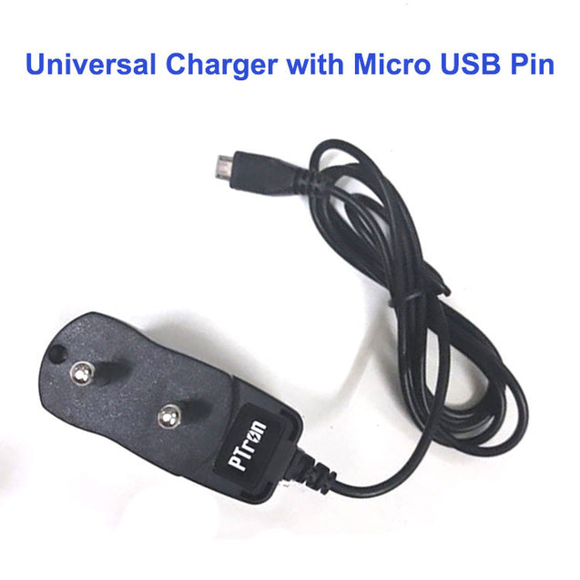 PTron Zeta TC100WC 1A Micro USBTravel Charger Adapter Compatible For All Smartphones (Black)