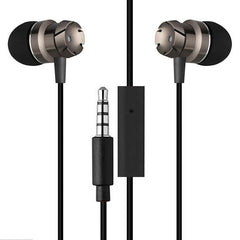PTron HBE6 Earphone Metal Bass Headphone With Mic For All Smartphones (Black)