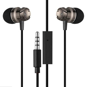 PTron HBE6 Earphone Metal Bass Headphone With Mic For All Smartphones (Black)
