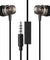 PTron HBE6 Earphone Metal Bass Headphone With Mic For All Smartphones (Black)