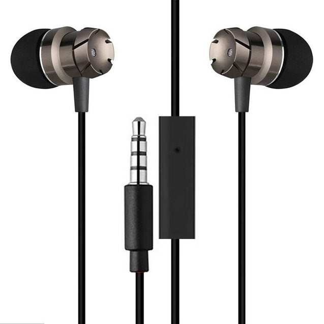 PTron HBE6 Earphone Metal Bass Headphone With Mic For All Smartphones (Black)