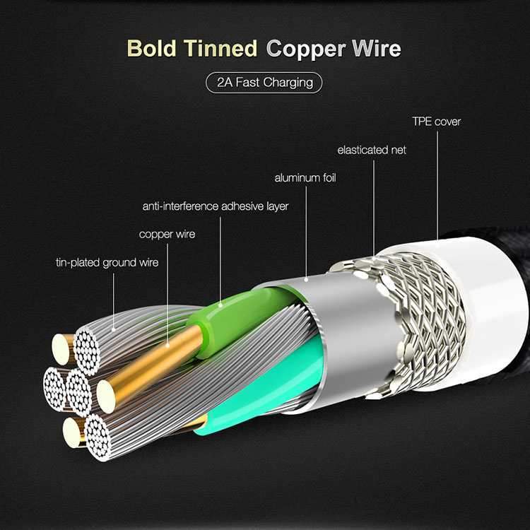 PTron Gravita 2A USB To Lightning USB Cable Data Cable For All IOS