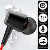 PTron Alpha In-Ear Headset With Noise Cancellation And 3.5mm Jack For All Smartphones (Black/Red)
