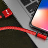 PTron Solero Lite 2A Data Cable L Shape Charging Cable For Android Smartphones (Red)