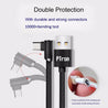 PTron Solero Lite 2A USB Cable L Shape Design Charging Cable For Type C Compatible Smartphones Black
