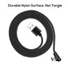 PTron Solero Lite 2A USB Cable L Shape Design Charging Cable For Type C Compatible Smartphones Black