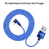 PTron Solero Lite 2A Data Cable L Shape Charging Cable For Type C Smartphones (Blue)