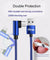 PTron Solero Lite 2A Data Cable L Shape Charging Cable For Type C Smartphones (Blue)