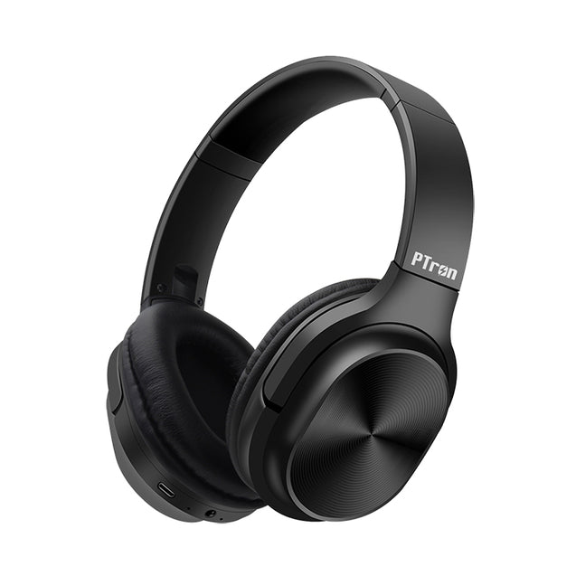 PTron Studio Pro Soundster Bluetooth Headset Stereo Wireless Headphones with Mic for All Smartphones (Black)
