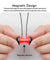 PTron InTunes Pro Magnetic Bluetooth Earphones With Mic For All Smartphones (Red/Black)