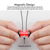 PTron InTunes Pro Magnetic Bluetooth Earphones With Mic For All Smartphones (Red/Black)