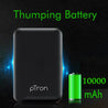 PTron Dynamo Z Dual USB 10000mAh Compact Power Bank for All Smartphones (Black)