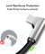 pTron Solero Pro 2.1A Fast Charging 90 Degree Nylon Braided 1.5 M Micro USB Cable - Black/Silver