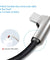 PTron Solero Pro 2.1A Fast Charging 90 Degree Nylon Braided 1.5 m Type C USB Cable - Black/Silver