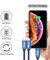 PTron Solero Swing 2A Fast Charging 3 in 1 Nylon Braided USB Cable 1.2M Length for All Smartphones - Blue