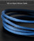 PTron Solero Swing 2A Fast Charging 3 in 1 Nylon Braided USB Cable 1.2M Length for All Smartphones - Blue