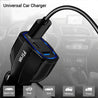 PTron Bullet Pro Quick Charge 3.0, 36W, 3 Port USB Smart Car Charger for All Smartphones (Black)
