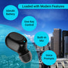 pTron Atom Bluetooth 5.0 Mono Headset with 180mAh Charging Case, Airpod All Smartphones - (Black)