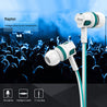 pTron HBE5 Raptor Stereo Sound Bass Wired Headphones with Mic (White & Blue)