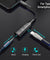 PTron Cosmo 2 in 1 Type C to 3.5mm Jack Audio Adapter Support Music Charging & Phone Call (Black)