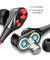 pTron Boom Duo Dual Driver In-Ear Stereo Sound Wired Headset with Mic - (Black & Red)