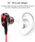 pTron Boom Duo Dual Driver In-Ear Stereo Sound Wired Headset with Mic - (Black & Red)