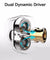 pTron Boom Pro 4D Hi-Fi Dual-driver Stereo Sound Wired Headset with Mic - (White)