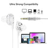 pTron Boom Pro 4D Hi-Fi Dual-driver Stereo Sound Wired Headset with Mic - (White)