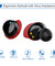 pTron Bassbuds Evo True Wireless Stereo Earphones, 12Hrs Playback with Case & Mic - Black/Red