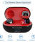 pTron Bassbuds Evo True Wireless Stereo Earphones, 12Hrs Playback with Case & Mic - Black/Red
