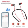 pTron InTunes Beats In-Ear Magnetic Stereo Wireless Neckband with Mic - (Black/Red)