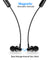 pTron InTunes Beats In-Ear Magnetic Stereo Wireless Neckband with Mic - (Black)