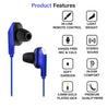 pTron Boom One In-Ear Stereo Sound Wired Earphones with Mic & Volume Control - (Blue)