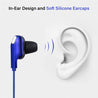 pTron Boom One In-Ear Stereo Sound Wired Earphones with Mic & Volume Control - (Blue)