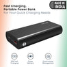 pTron Dynamo Elite 20000mAh Power Bank, 18W Fast Charge Type-C, Sturdy Design, Type-C & Micro USB Input Ports, Safe & Reliable, Li-Polymer Power Bank for Smartphones & Other Smart Device (Black)