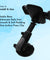 pTron Mount ST4F Adjustable Car Mount Phone Holder for Dashboard & Windshield, 360° Rotating Clamp, Telescopic Extendable Arm, Strong Suction Base & Easy to Install (Black)