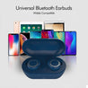 pTron Bassbuds True Wireless Bluetooth Headphones (TWS) with Mic - (Blue)