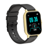 pTron Pulsefit P261 Bluetooth Calling Smartwatch with 4.3 cm Full Touch Color Display, Real Heart Rate Monitor, SpO2, 150+ Watch Faces, 5 Days Battery Life Fitness Trackers & IP68 Waterproof (Black/Gold)