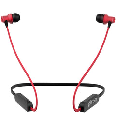 pTron Avento Classic Bluetooth 5.0 Wireless Earphones with Deep Bass & Voice Assistance (Black/Red)