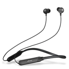 pTron InTunes Classic Bluetooth 5.2 Wireless in-Ear Headphones with Mic, 24Hrs Playback, 13mm Drivers, Punchy Bass, Fast Charging Neckband, Voice Assist, IPX4 & in-line Controls (Black)