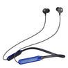 pTron InTunes Classic Bluetooth 5.2 Wireless in-Ear Headphones with Mic, 24Hrs Playback, 13mm Drivers, Punchy Bass, Fast Charging Neckband, Voice Assist, IPX4 & in-line Controls (Black/Blue)