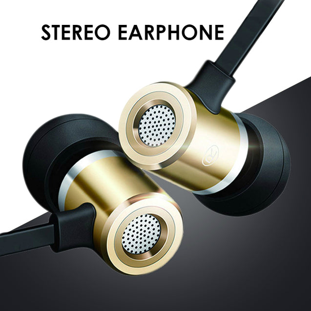 PTron Unison In Ear Headphone With Noise Cancellation For Smartphones (Gold)