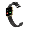 pTron Pulsefit P261 Bluetooth Calling Smartwatch with 4.3 cm Full Touch Color Display, Real Heart Rate Monitor, SpO2, 150+ Watch Faces, 5 Days Battery Life Fitness Trackers & IP68 Waterproof (Black/Gold)